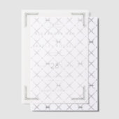 Elegant Gray Bracketed Borders ベラム紙招待状 (オフセット (招待状))