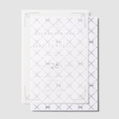 Elegant Gray Geometric Accents ベラム紙招待状 (オフセット (招待状))