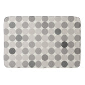 Elegant Gray Geometric Bath Mat for Guest Baths バスマット (正面)