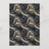 Elegant Gray Marble Texture エンクロージャーカード (裏面)