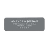 Elegant Gray Minimalist ラベル (正面)