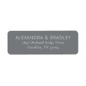 Elegant Gray Minimalist ラベル (正面)