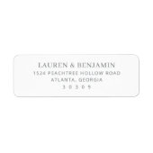 Elegant Gray Minimalist ラベル (正面)