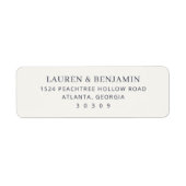 Elegant Gray Minimalist ラベル (正面)