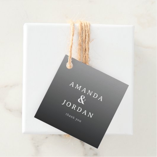 Elegant Gray Minimalist Names フェイバータグ (インサイチュ)