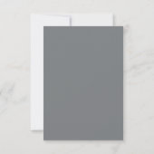 Elegant Gray Minimalist RSVP (裏面)