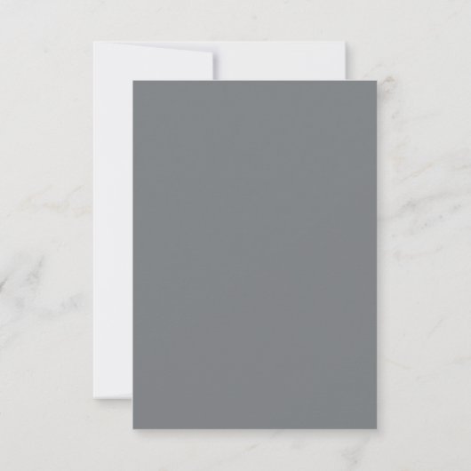 Elegant Gray Minimalist RSVP (裏面)