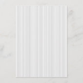 Elegant Gray Minimalist Stripes エンクロージャーカード (裏面)