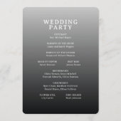 Elegant Gray Minimalist Wedding Ceremony プログラム (裏面)