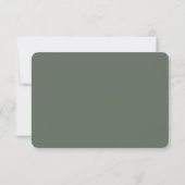 Elegant Gray RSVP Card (裏面)