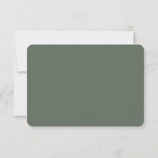 Elegant Gray RSVP Card (裏面)