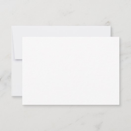 Elegant Gray RSVP Card (裏面)