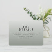 Elegant Gray Typographic エンクロージャーカード (スタンド正面)