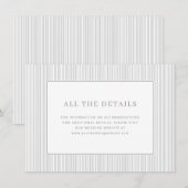 Elegant Gray Typographic Stripes エンクロージャーカード (正面/裏面)