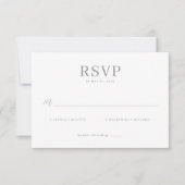Elegant Grayscale RSVP Card (正面)
