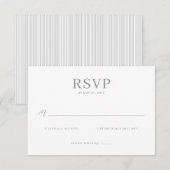 Elegant Grayscale RSVP Card (正面/裏面)