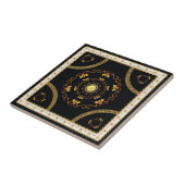 Elegant Greek Baroque Gold Frame Pattern luxury タイル (側面)