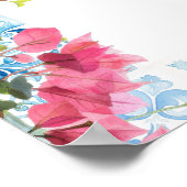 Elegant Greek Themed | Illustrated Wedding Menu ポスター (角)