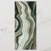 Elegant Green and Gold Marble Wedding メニュー (裏面)
