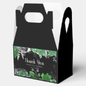 Elegant Green and Silver Flowers Birthday Party  フェイバーボックス (オープン)