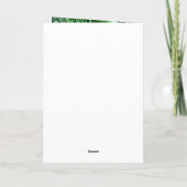 Elegant Green and Silver Flowers Sweet Sixteen   カード (裏面)