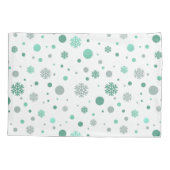 Elegant green and white  merry Christmas  枕カバー (裏面)