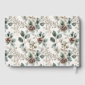 Elegant Green Botanical Watercolor ゲストブック (裏面)