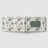 Elegant Green Botanical Watercolor ゲストブック (全面)