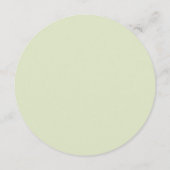 Elegant Green Bow Round メニュー (裏面)