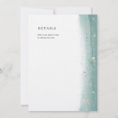 Elegant Green Brush Stroke Gala & Silent Auction  招待状 (裏面)