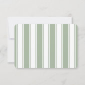 Elegant Green Calligraphy 出欠カード (裏面)