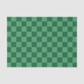 Elegant Green Checkerboard Design 薄葉紙 (正面)