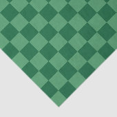 Elegant Green Checkerboard Design 薄葉紙 (詳細)