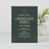 Elegant Green Christmas Party Invitation – Holiday 招待状 (スタンド正面)