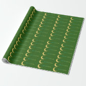 Elegant Green Eid Wrapping Paper ラッピングペーパー (アンロールド)