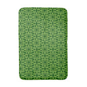  Elegant Green Geometric Patterns バスマット (正面縦)