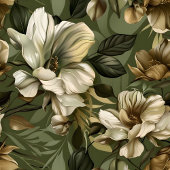 Elegant Green Gold Blanket Botanical Chic Accent フリースブランケット