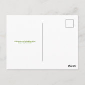 Elegant Green Gold Glitter St Patricks Day Script ポストカード (裏面)