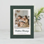 Elegant Green Gold Starry Photo シーズンカード (スタンド正面)