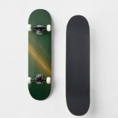 Elegant Green & Gold Unisex Skateboard スケートボード (正面)