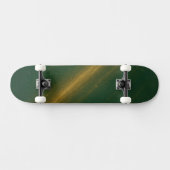 Elegant Green & Gold Unisex Skateboard スケートボード (横)