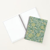 Elegant Green Jasmine Floral Pattern ノートブック (内部)