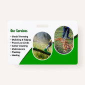 Elegant Green Landscaping Gardening Services バッジ (裏面)
