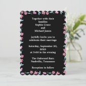 Elegant Green Leaves Nature Design | Minimal Botan 招待状 (スタンド正面)