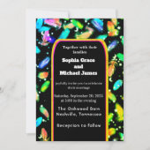 Elegant Green Leaves Nature Design | Minimal Botan 招待状 (正面)