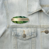 Elegant Green Leopard Print,Stripe, Pearls 名札 (インサイチュ)