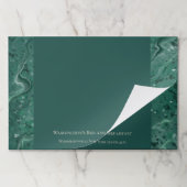 Elegant Green Marble Desk Notepad Paper Pad ペーパーパッド (折り畳み)