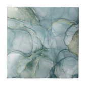 Elegant Green Marble Pattern Ceramic Tile タイル (正面)
