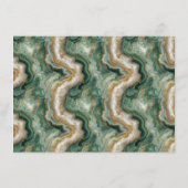 Elegant Green Marbled Details エンクロージャーカード (裏面)