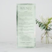 Elegant Green Menu Template メニュー (スタンド正面)